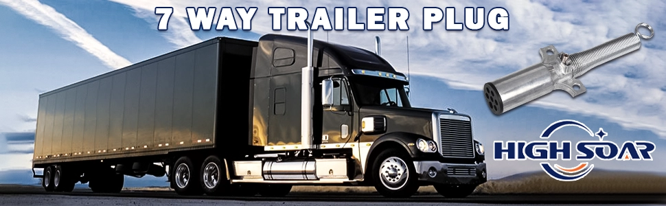 7-Way Trailer Plug Tester + Adapter – Heavy-Duty Round Connector (7-Pin)