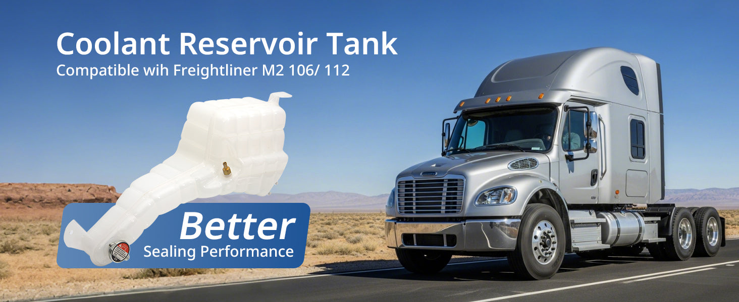 Freightliner M2 Coolant Reservoir Tank w/ Cap (2012–2019) – Replaces 603-5207 / A0528531000