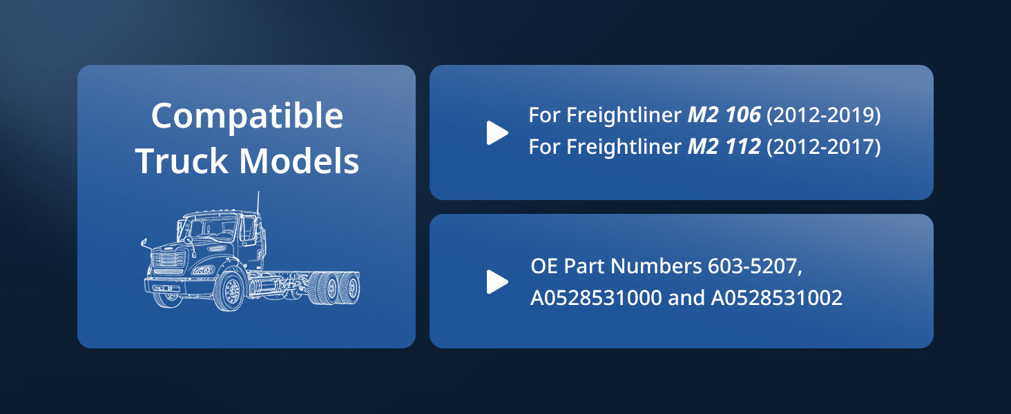 Freightliner M2 Coolant Reservoir Tank w/ Cap (2012–2019) – Replaces 603-5207 / A0528531000