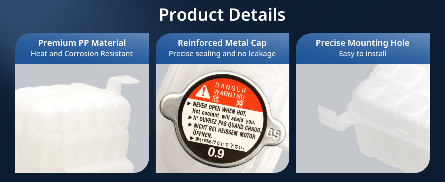 Freightliner M2 Coolant Reservoir Tank w/ Cap (2012–2019) – Replaces 603-5207 / A0528531000