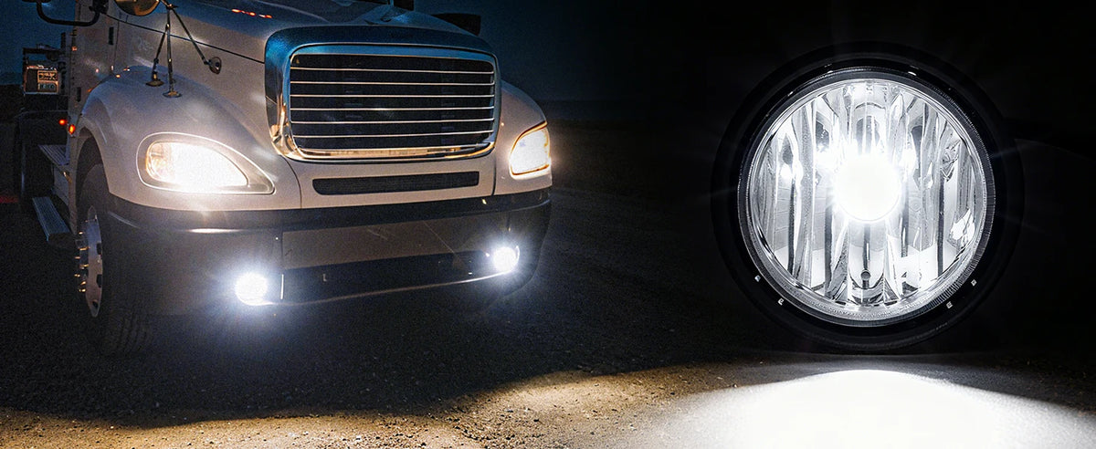 LED Fog Light Assembly for Freightliner Columbia (2008–2017) - Front Fog Lamps (Pair, Left & Right)