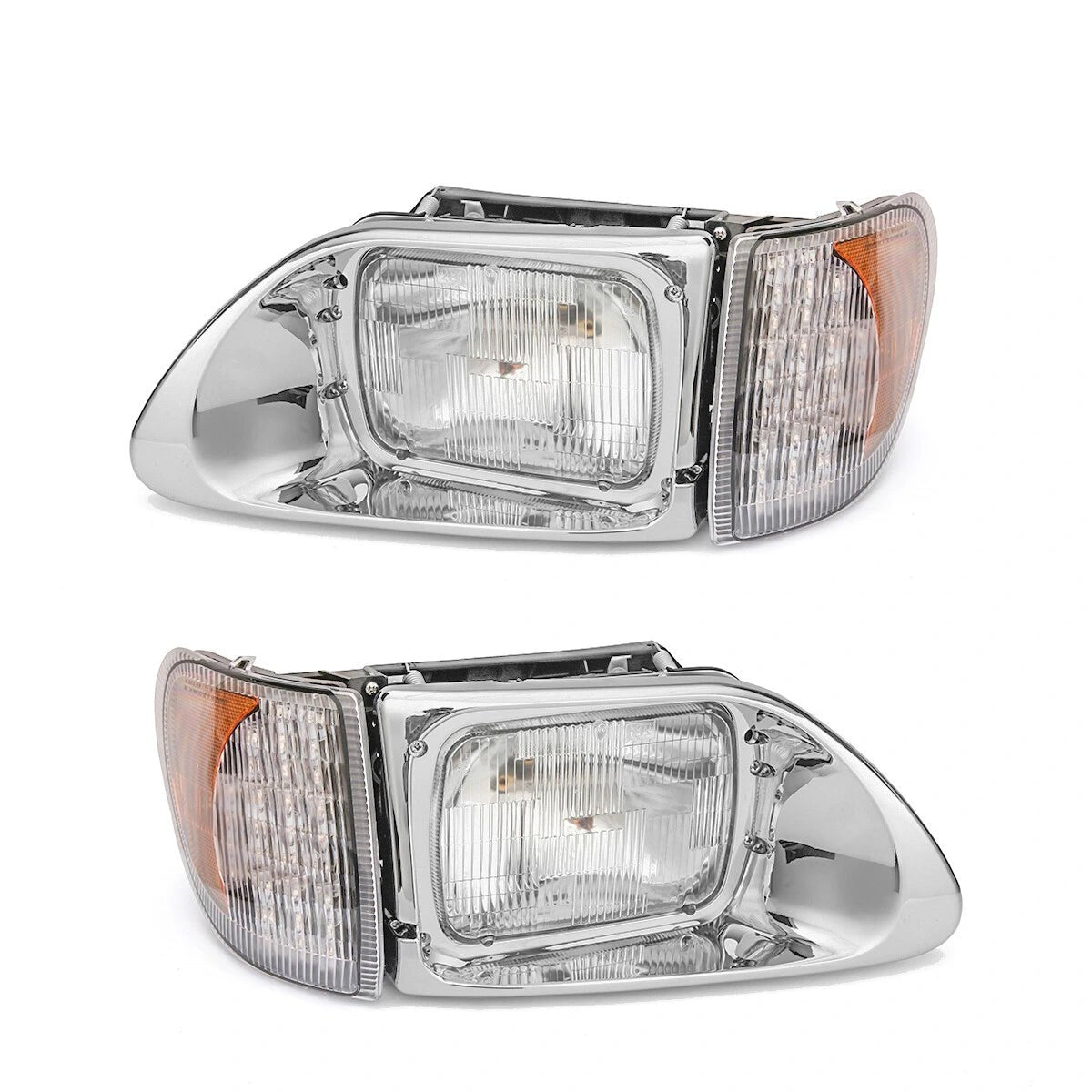 International 5900/9200/9400 LED Projector Headlights Pair – High/Low Beam