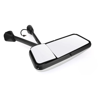 Kenworth T170–T800 Door Mirror – Power Heated, Chrome/Black