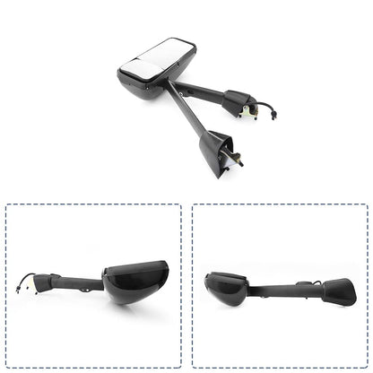 Kenworth T170–T800 Door Mirror – Power Heated, Chrome/Black