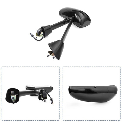 Kenworth T170–T800 Door Mirror – Power Heated, Chrome/Black