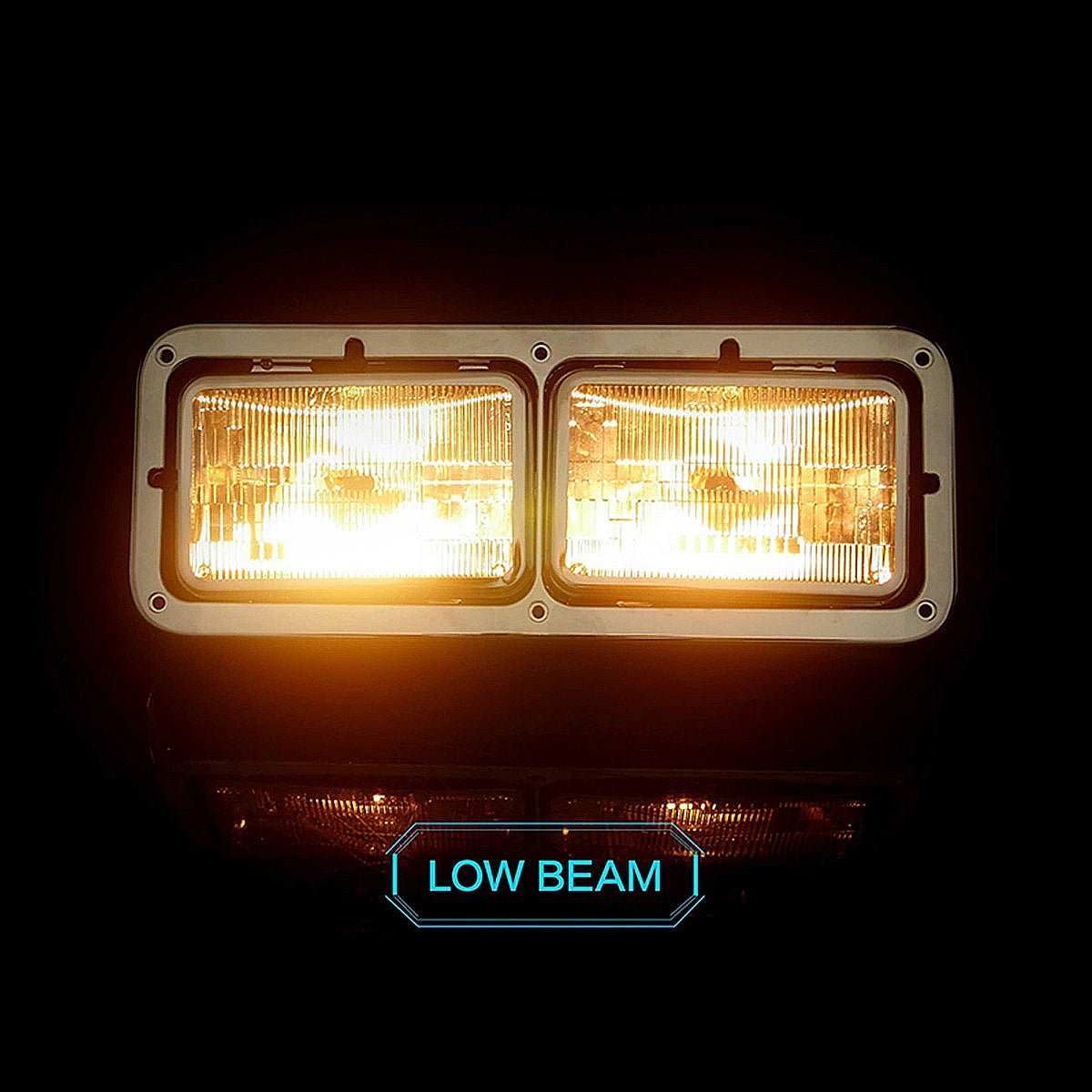 Kenworth T600/T800/W900L/W900B Halogen Headlights Pair – DOT Approved (4×6)