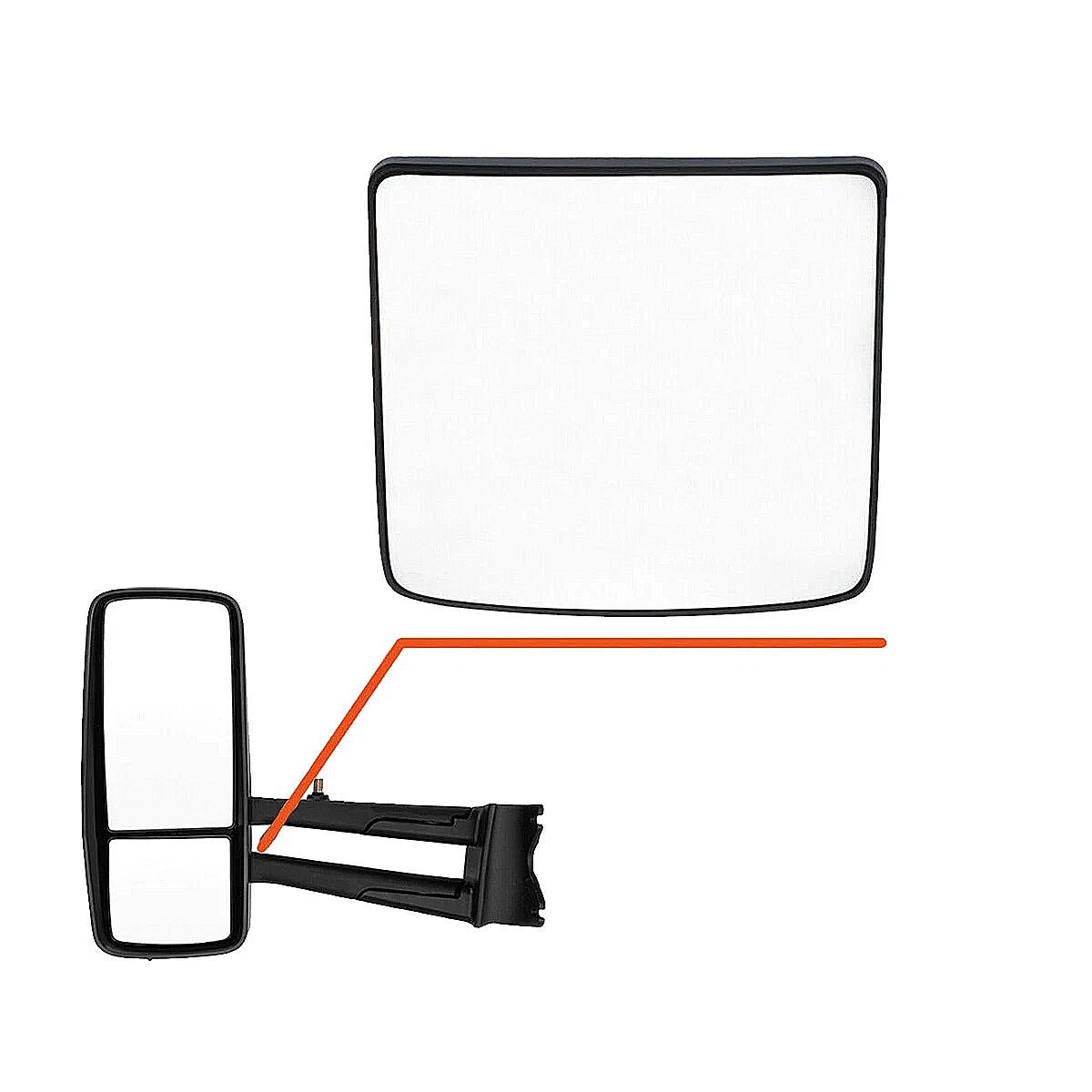 Kenworth T680/T880/W990 Heated Mirror Glass (2013–2019) – Convex Wide-Angle