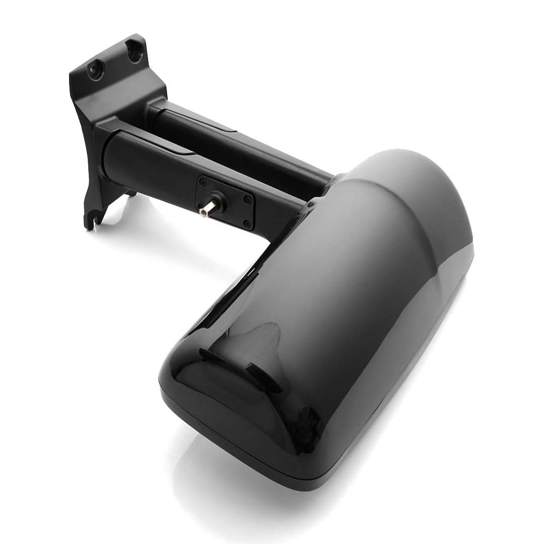 Heated Power Door Mirrors w/ Arm for Kenworth T680/T880 – Black (A Pair)