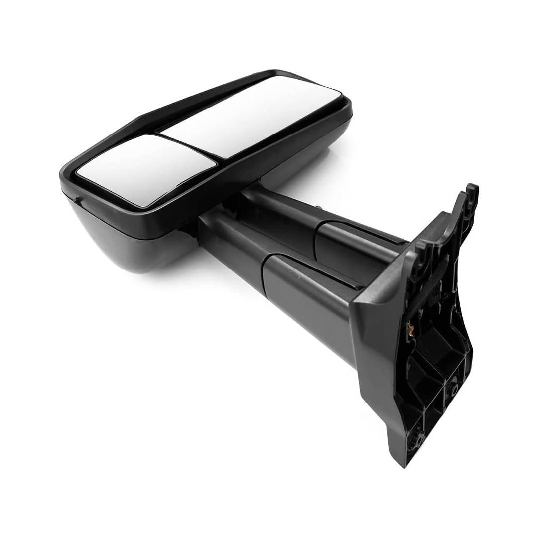 Heated Power Door Mirrors w/ Arm for Kenworth T680/T880 – Black (A Pair)