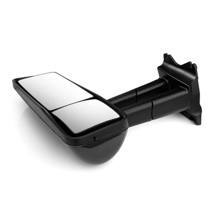 Heated Power Door Mirrors w/ Arm for Kenworth T680/T880 – Black (A Pair)