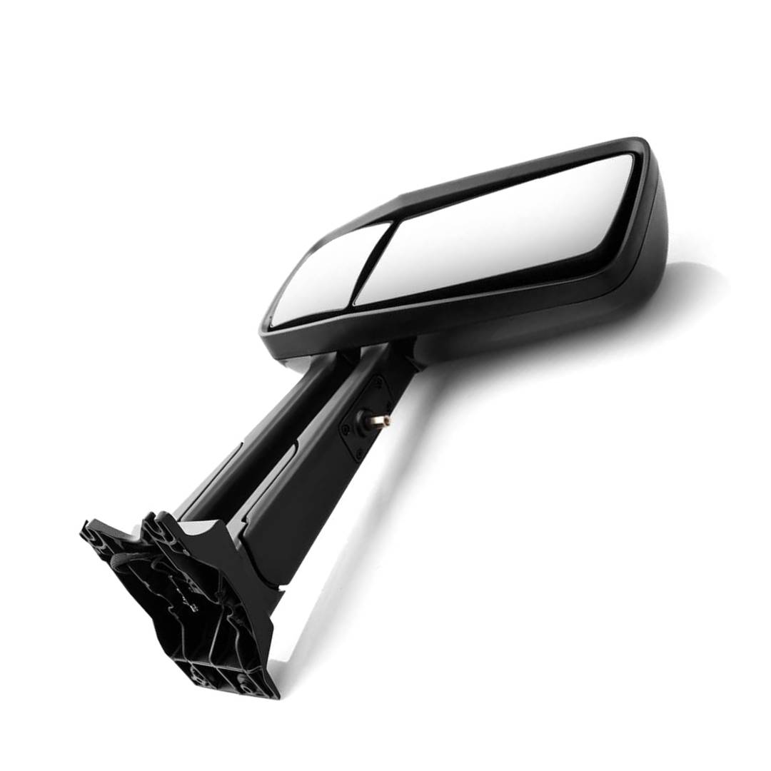 Heated Power Door Mirrors w/ Arm for Kenworth T680/T880 – Black (A Pair)