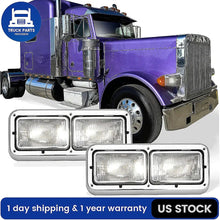 For Peterbilt 359/362/378/379 4×6 Halogen Headlights Pair – Direct Fit DOT Approved