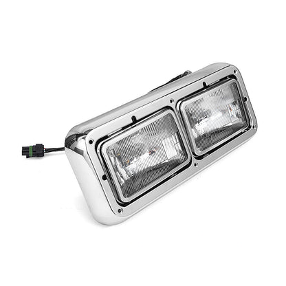 For Peterbilt 359/362/378/379 4×6 Halogen Headlights Pair – Direct Fit DOT Approved