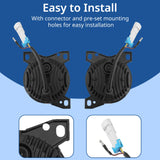 Peterbilt 579/587 Front Fog Lights Pair w/ Bulbs – Waterproof