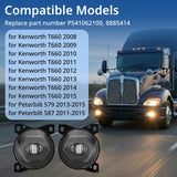 Peterbilt 579/587 Front Fog Lights Pair w/ Bulbs – Waterproof