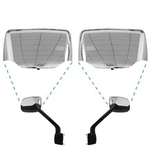 For Peterbilt 579/587 Hood Mirror Covers Pair (2010–2021) – Chrome