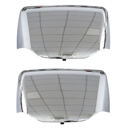 For Peterbilt 579/587 Hood Mirror Covers Pair (2010–2021) – Chrome
