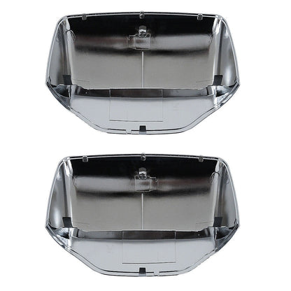 For Peterbilt 579/587 Hood Mirror Covers Pair (2010–2021) – Chrome