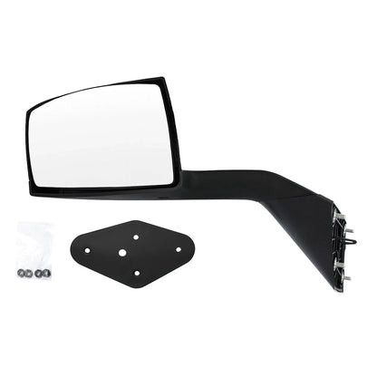 For Volvo VNL Black Hood Mirrors w/ Arms (2004–2014) – Hood Mount
