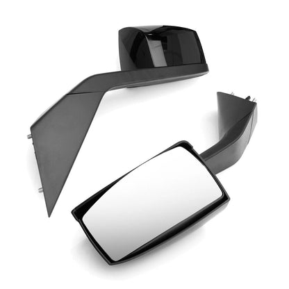 For Volvo VNL Black Hood Mirrors w/ Arms (2004–2014) – Hood Mount