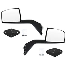 For Volvo VNL Black Hood Mirrors w/ Arms (2004–2014) – Hood Mount