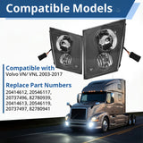 Volvo VNL/VNM Front Fog Lights Pair (2004–2015) – DRL w/ Bulbs, Waterproof