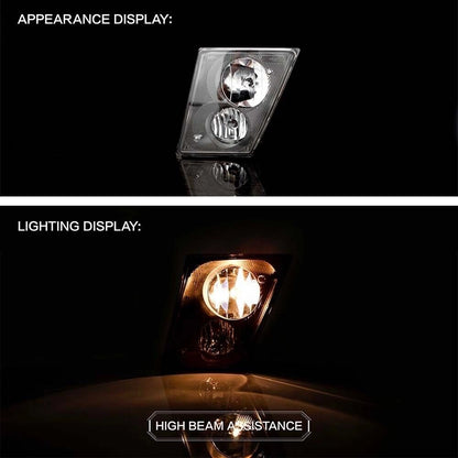 Volvo VNL/VNM Front Fog Lights Pair (2004–2015) – DRL w/ Bulbs, Waterproof