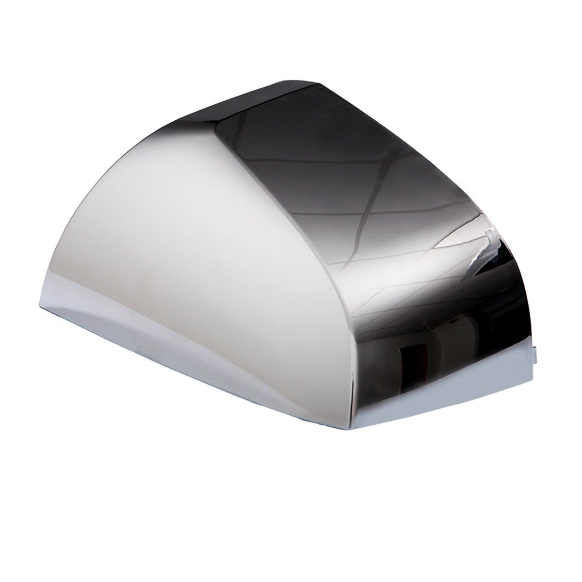 Volvo VN/VNL/VNM Hood Mirror Covers Pair (2004–2017) – Chrome / Black