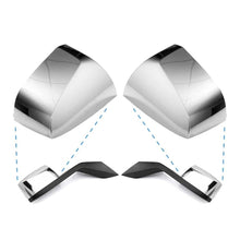 Volvo VN/VNL/VNM Hood Mirror Covers Pair (2004–2017) – Chrome / Black