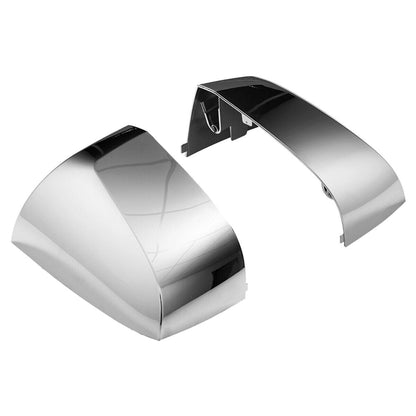 Volvo VN/VNL/VNM Hood Mirror Covers Pair (2004–2017) – Chrome / Black