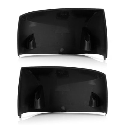 Volvo VN/VNL/VNM Hood Mirror Covers Pair (2004–2017) – Chrome / Black