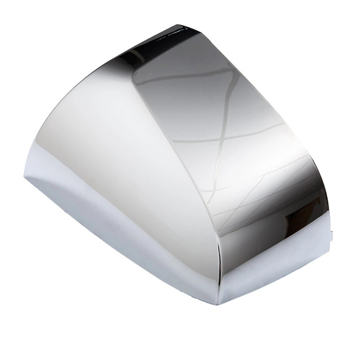 Volvo VN/VNL/VNM Hood Mirror Covers Pair (2004–2017) – Chrome / Black