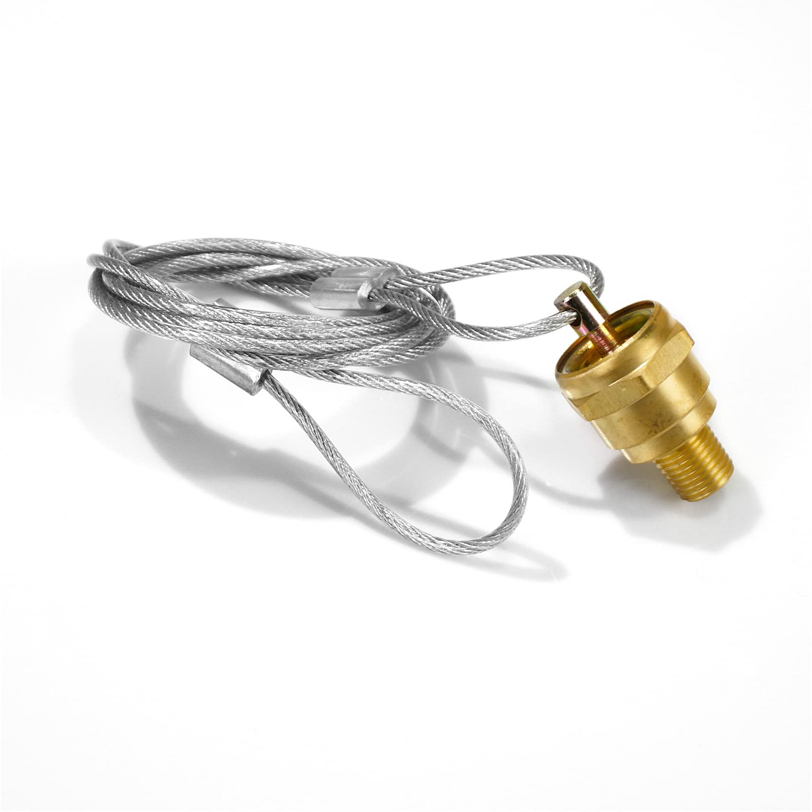 Air Tank Drain Valve Plug 1/4" NPT w/ 60" Cable – Manual Compressor Drain (Replaces 12105 / N3613AD) - RoadWest Truck Parts - B0BXWC93JY - High Soar