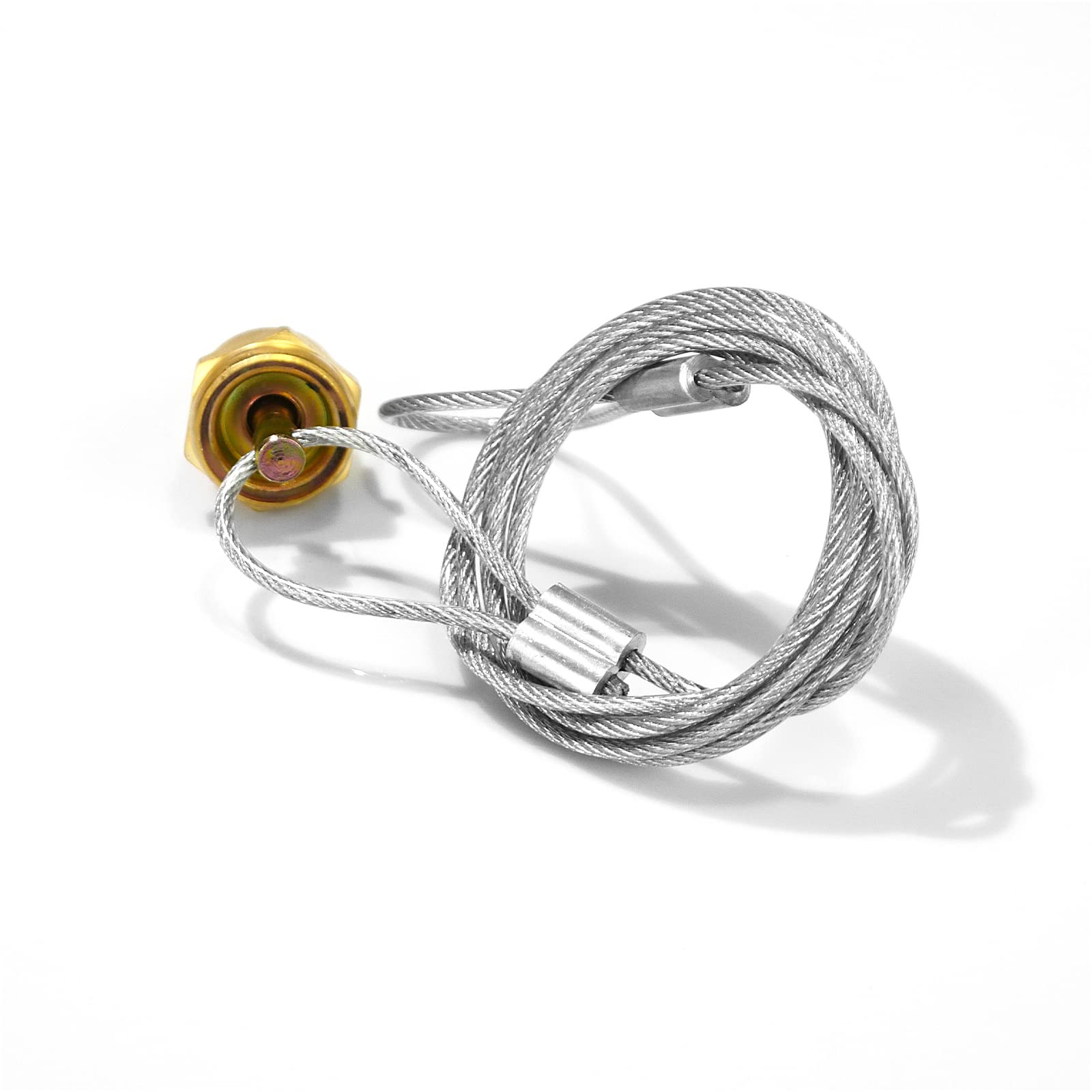 Air Tank Drain Valve Plug 1/4" NPT w/ 60" Cable – Manual Compressor Drain (Replaces 12105 / N3613AD) - RoadWest Truck Parts - B0BXWC93JY - High Soar