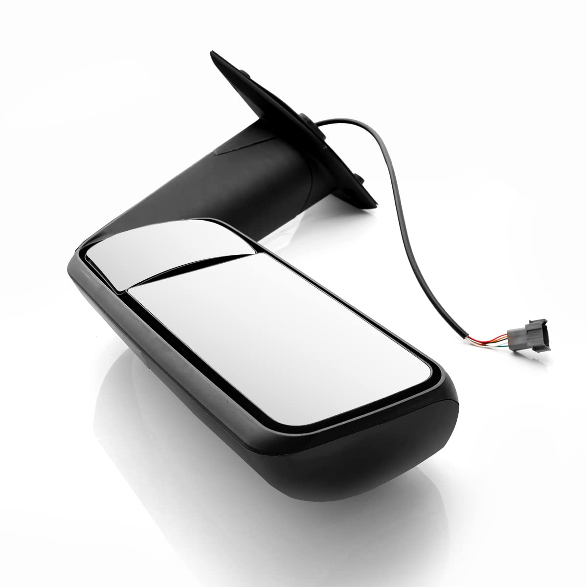 Black Heated Power Door Mirror for Freightliner Cascadia 2018+ - RoadWest Truck Parts - B09WTW7ZL6 - High Soar