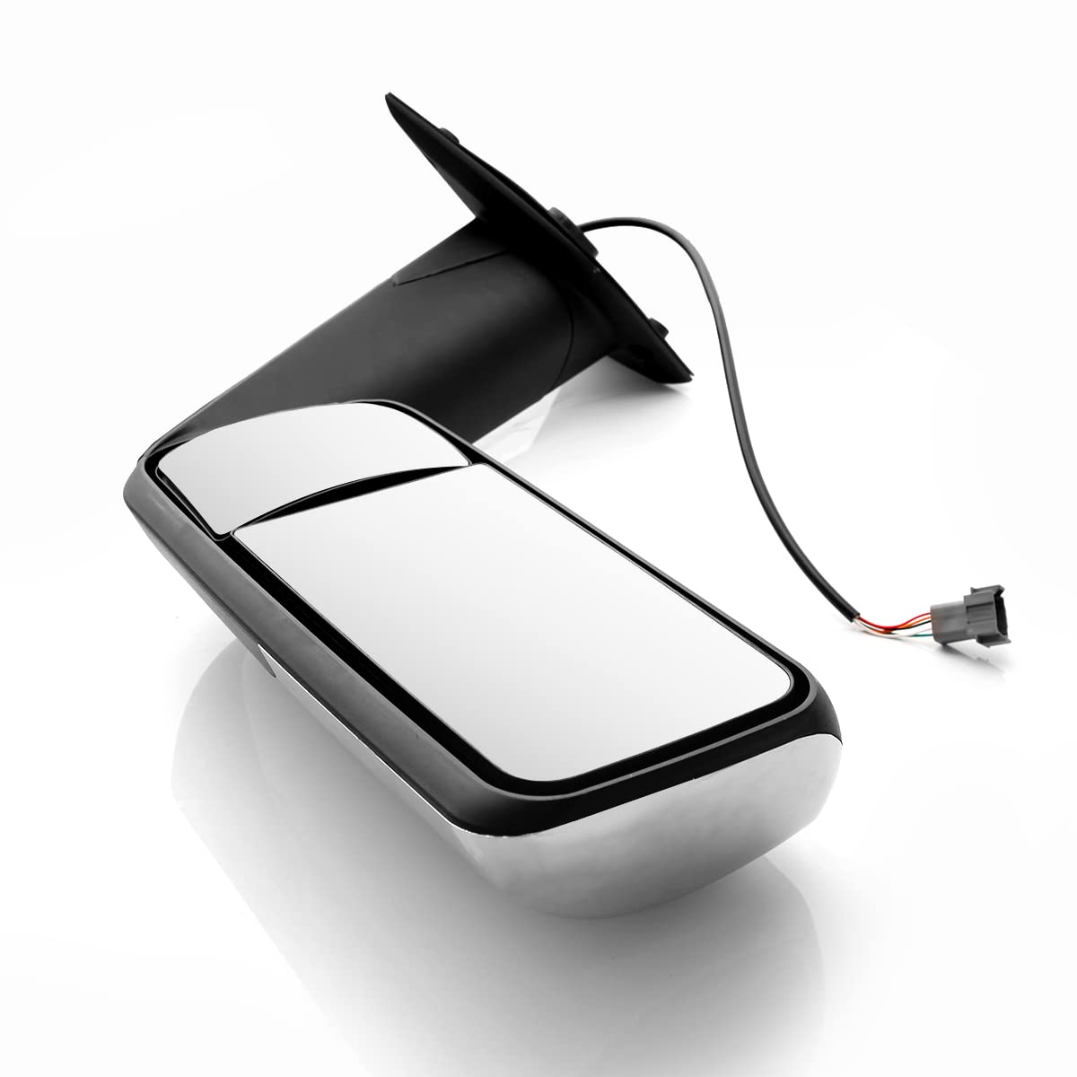 Black Heated Power Door Mirror for Freightliner Cascadia 2018+ - RoadWest Truck Parts - B09WTW7ZL6 - High Soar