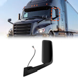 Black Heated Power Door Mirror for Freightliner Cascadia 2018+ - RoadWest Truck Parts - B09WTW7ZL6 - High Soar