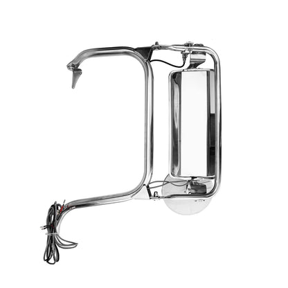 Chrome Heated Door Mirror Assembly for Peterbilt 325 - 389 Trucks - RoadWest Truck Parts - MZ-3801-L - High Soar