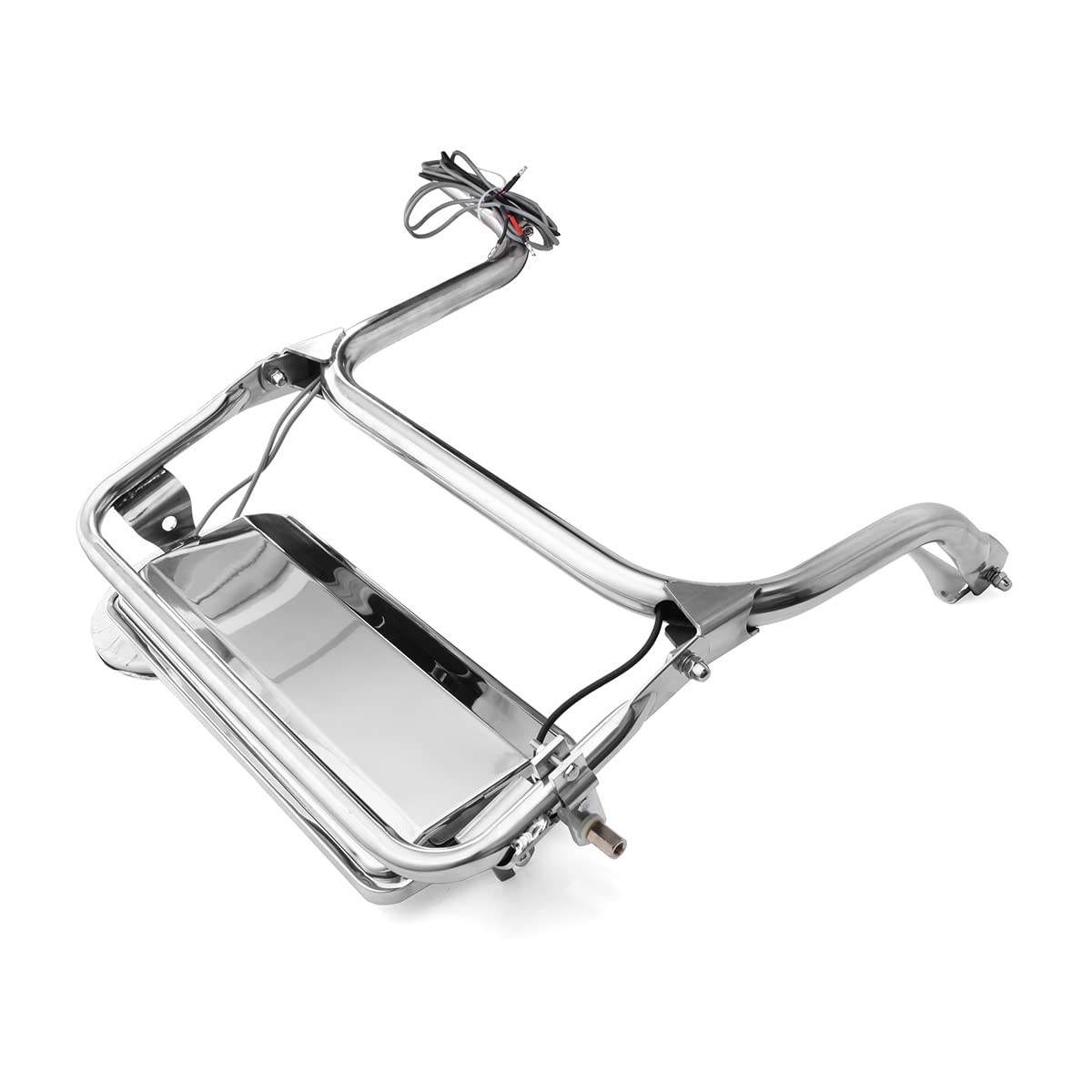 Chrome Heated Door Mirror Assembly for Peterbilt 325 - 389 Trucks - RoadWest Truck Parts - MZ-3801-L - High Soar