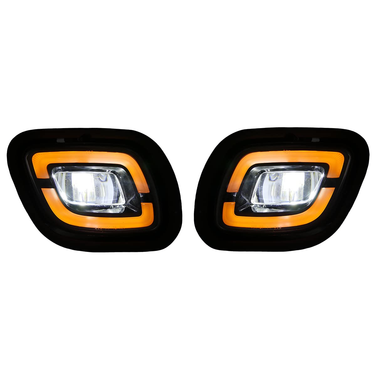 Freightliner Cascadia Front Fog Light Pair (2008–2017) – LED / Halogen - RoadWest Truck Parts - B09WTKJR8S - High Soar