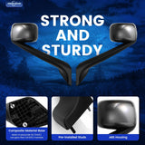 Freightliner Cascadia Hood Mirror Assembly Pair – Heated, Black (2018–2020) - RoadWest Truck Parts - B09WTTB7HH - High Soar