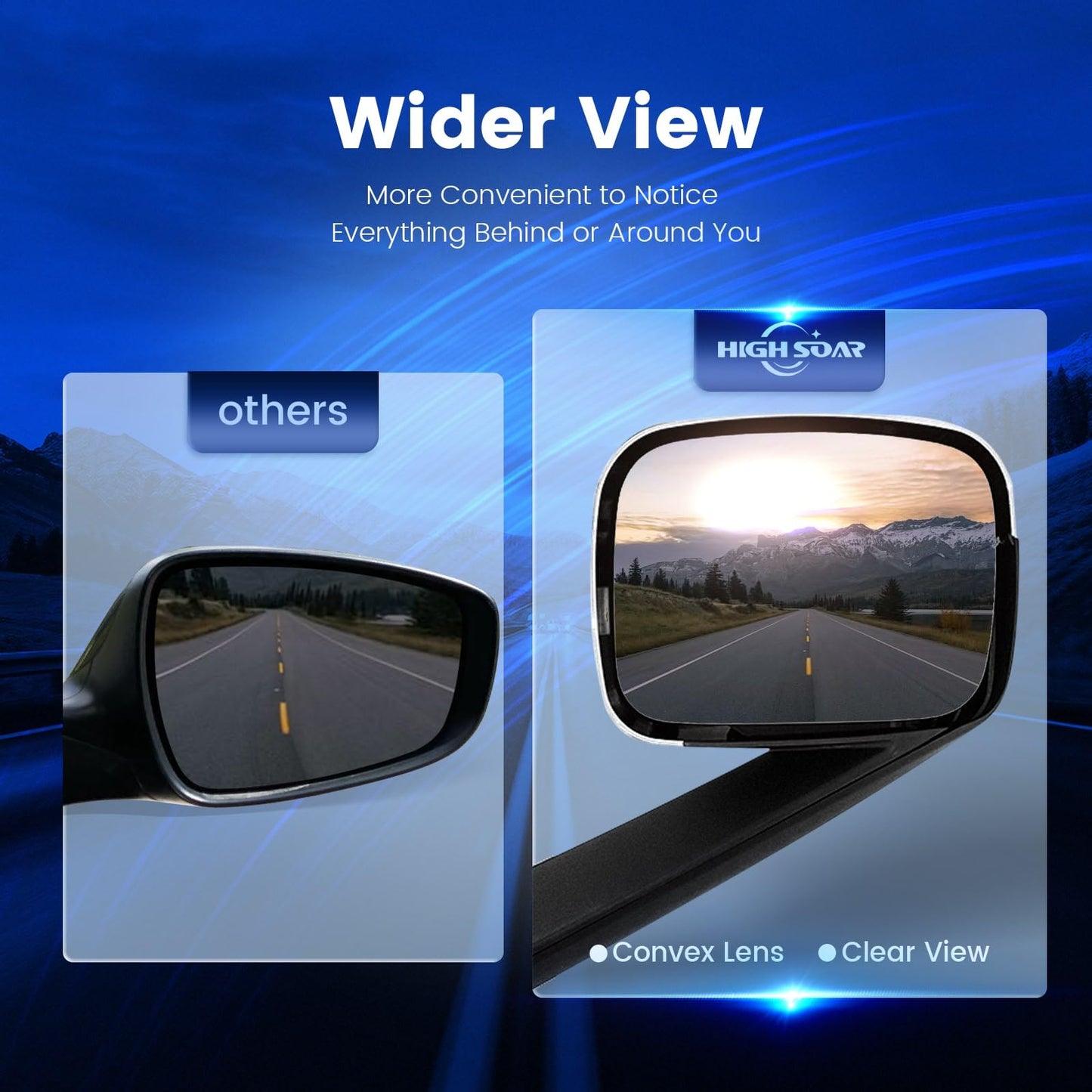 Freightliner Cascadia Hood Mirror Assembly Pair – Heated, Black (2018–2020) - RoadWest Truck Parts - B09WTTB7HH - High Soar