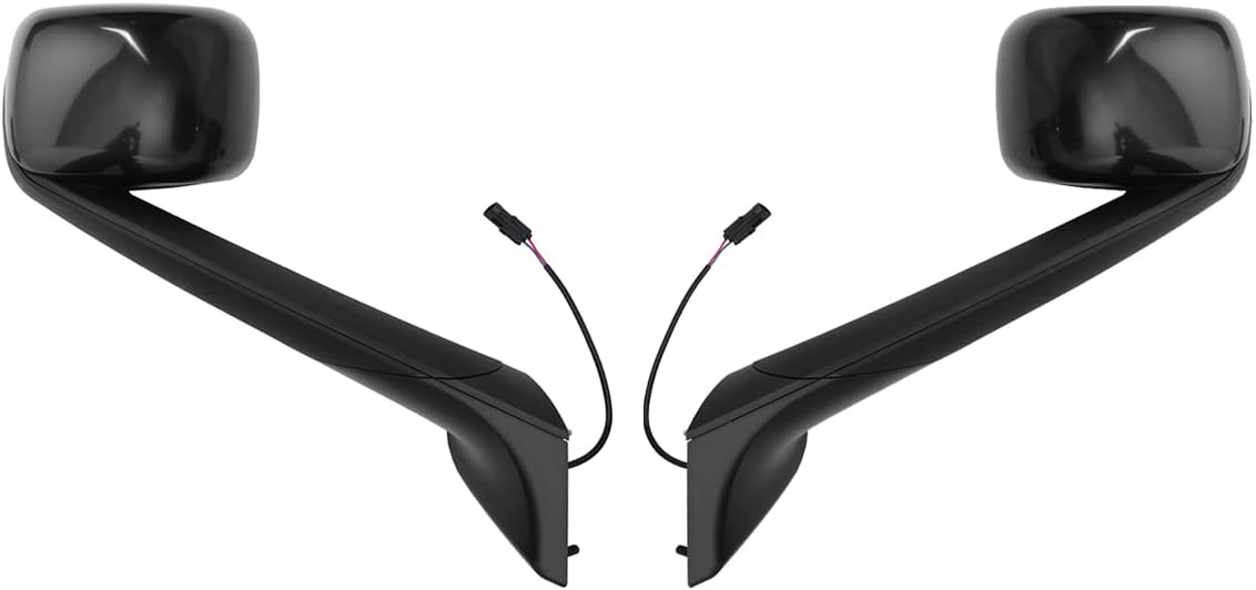 Freightliner Cascadia Hood Mirror Assembly Pair – Heated, Black (2018–2020) - RoadWest Truck Parts - B0B7VWS9GW - High Soar