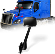 Freightliner Cascadia Hood Mirror – Black (2008–2017) (RH Passenger) - RoadWest Truck Parts - B09WTNK48R - High Soar