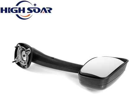 Freightliner Cascadia Hood Mirror – Black (2008–2017) (RH Passenger) - RoadWest Truck Parts - B09WTZ2D5C - High Soar