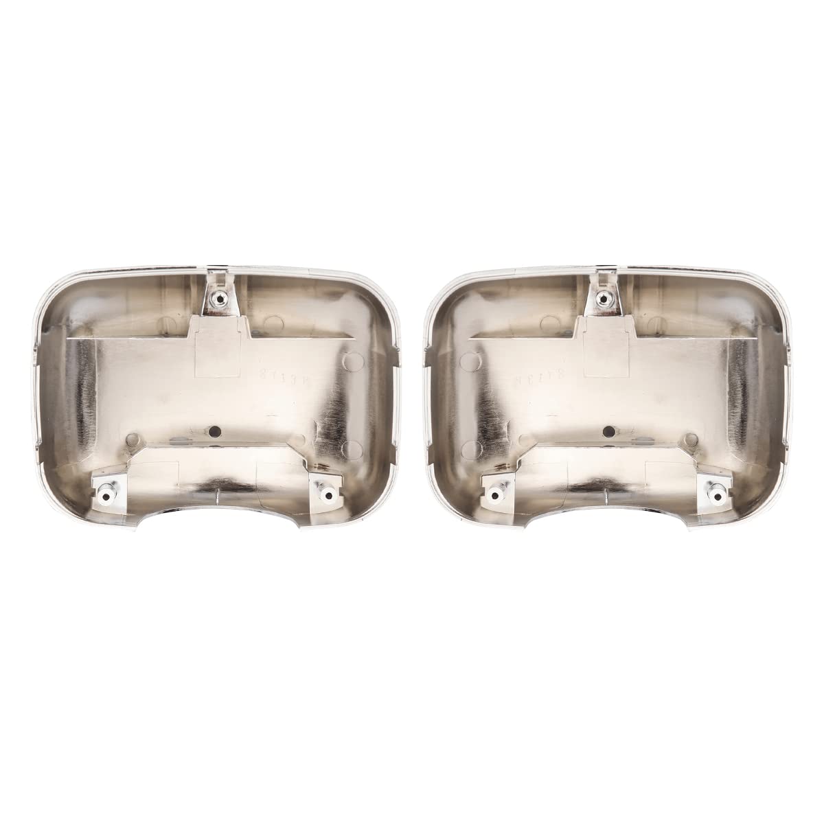 Freightliner Cascadia Hood Mirror Covers Pair (2008–2017) – Chrome / Black - RoadWest Truck Parts - B09WT52K4R - High Soar