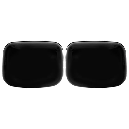 Freightliner Cascadia Hood Mirror Covers Pair (2008–2017) – Chrome / Black - RoadWest Truck Parts - B09WT52K4R - High Soar
