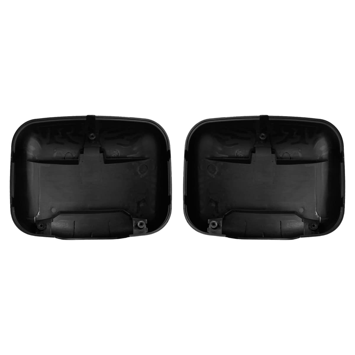 Freightliner Cascadia Hood Mirror Covers Pair (2008–2017) – Chrome / Black - RoadWest Truck Parts - B09WT52K4R - High Soar