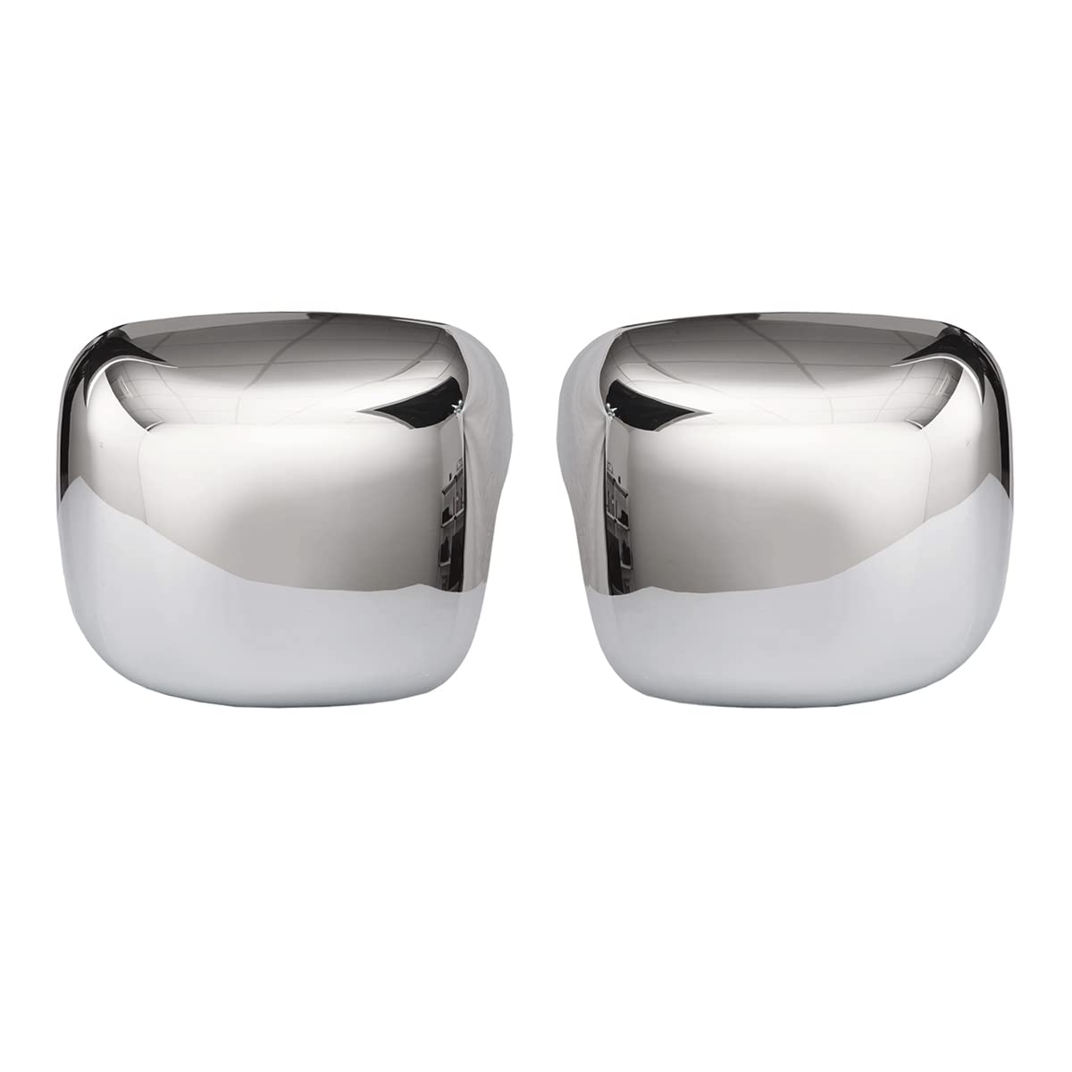 Freightliner Cascadia Hood Mirror Covers Pair – Chrome (2018–2021) - RoadWest Truck Parts - B09WTYZWKB - High Soar