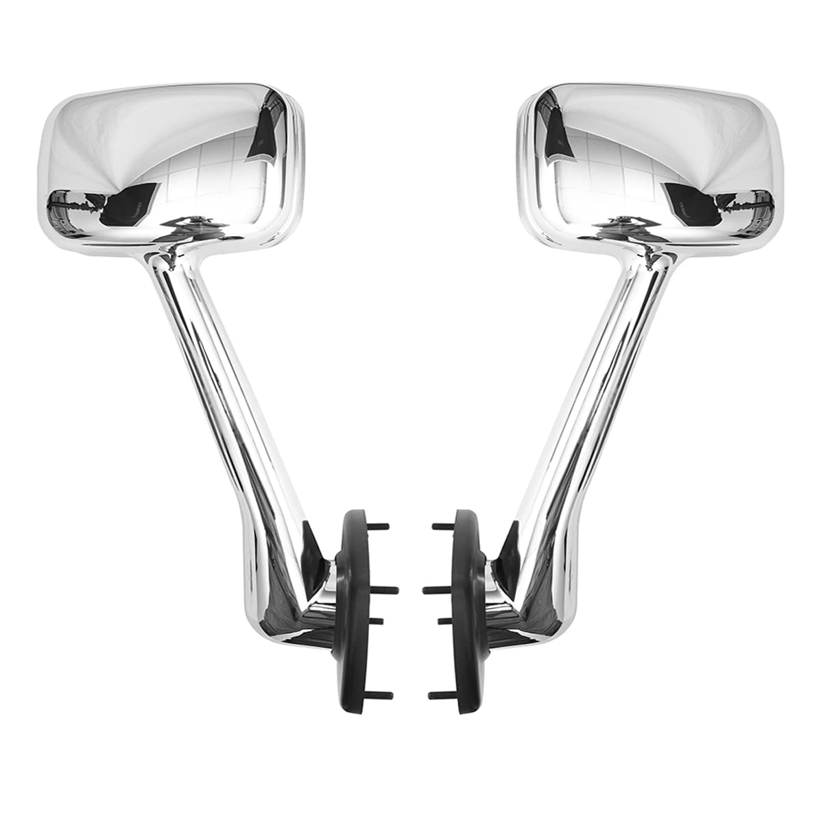 Freightliner Cascadia Hood Mirrors Pair (2008–2017) – Chrome (Driver & Passenger) - RoadWest Truck Parts - B09WTHP1DK - High Soar